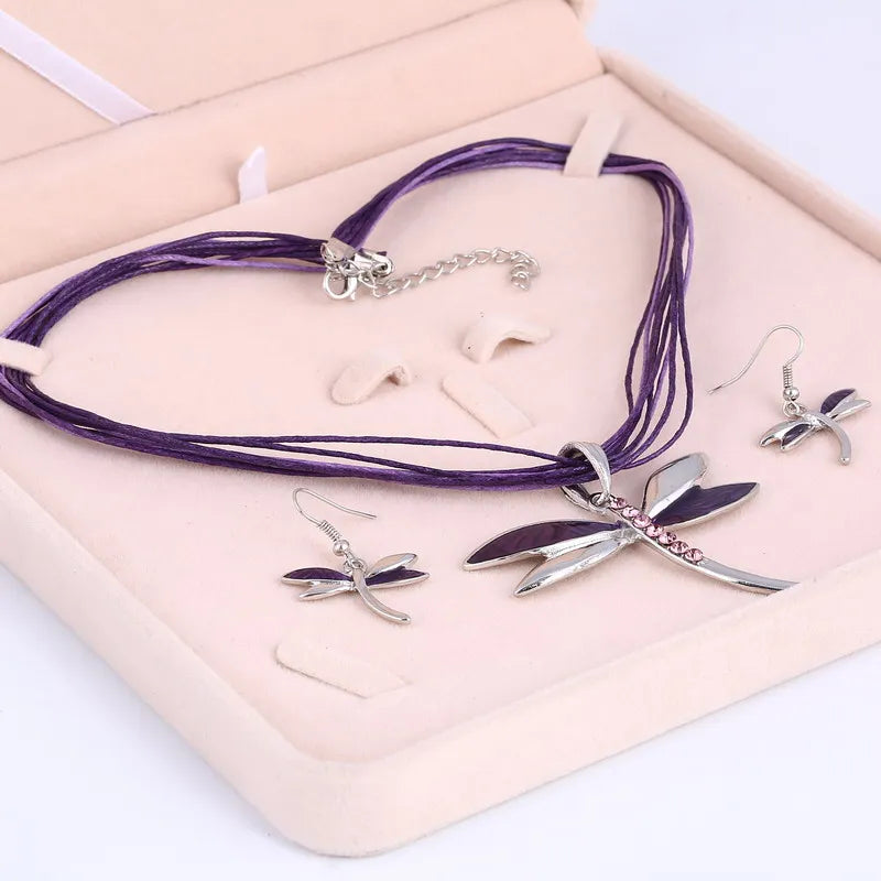 Dragonfly Pendant Set