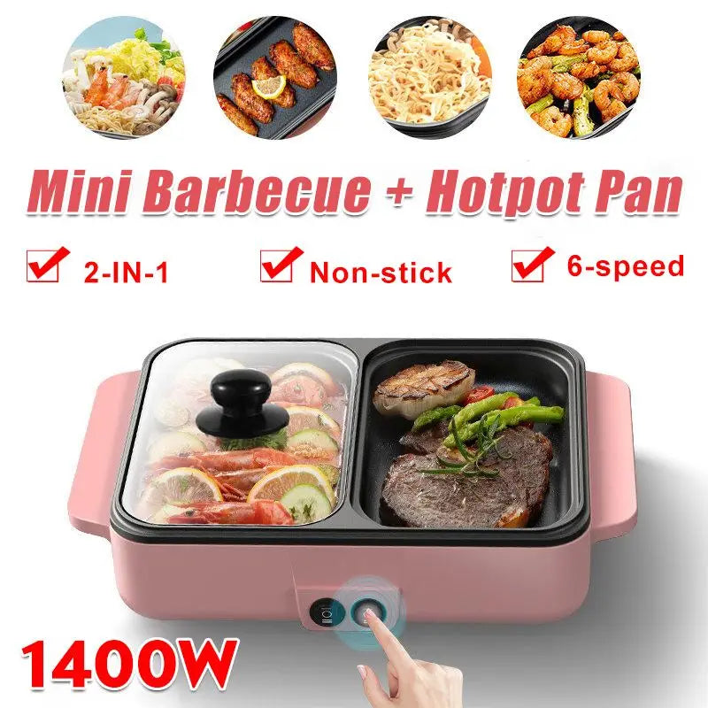 Non-Stick 2-in-1 Electric Cooker