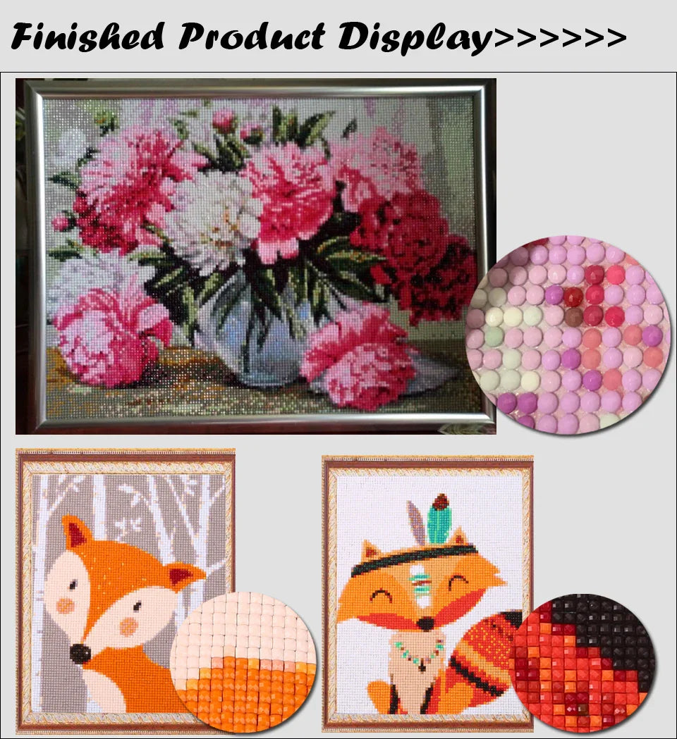 Diamond Painting 5D DIY Gold Geometric Lines Flora Full Square/Round Diamonds Embroidery Flower Wall Decorations Craft Kit