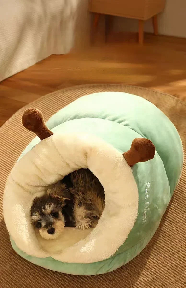 Soft Dog Bed Sofa Warm Plush Pet Kennel for Small Medium Dogs Cats Teddy Sleeping Nest Cozy Puppy Cave House Dog Accessories