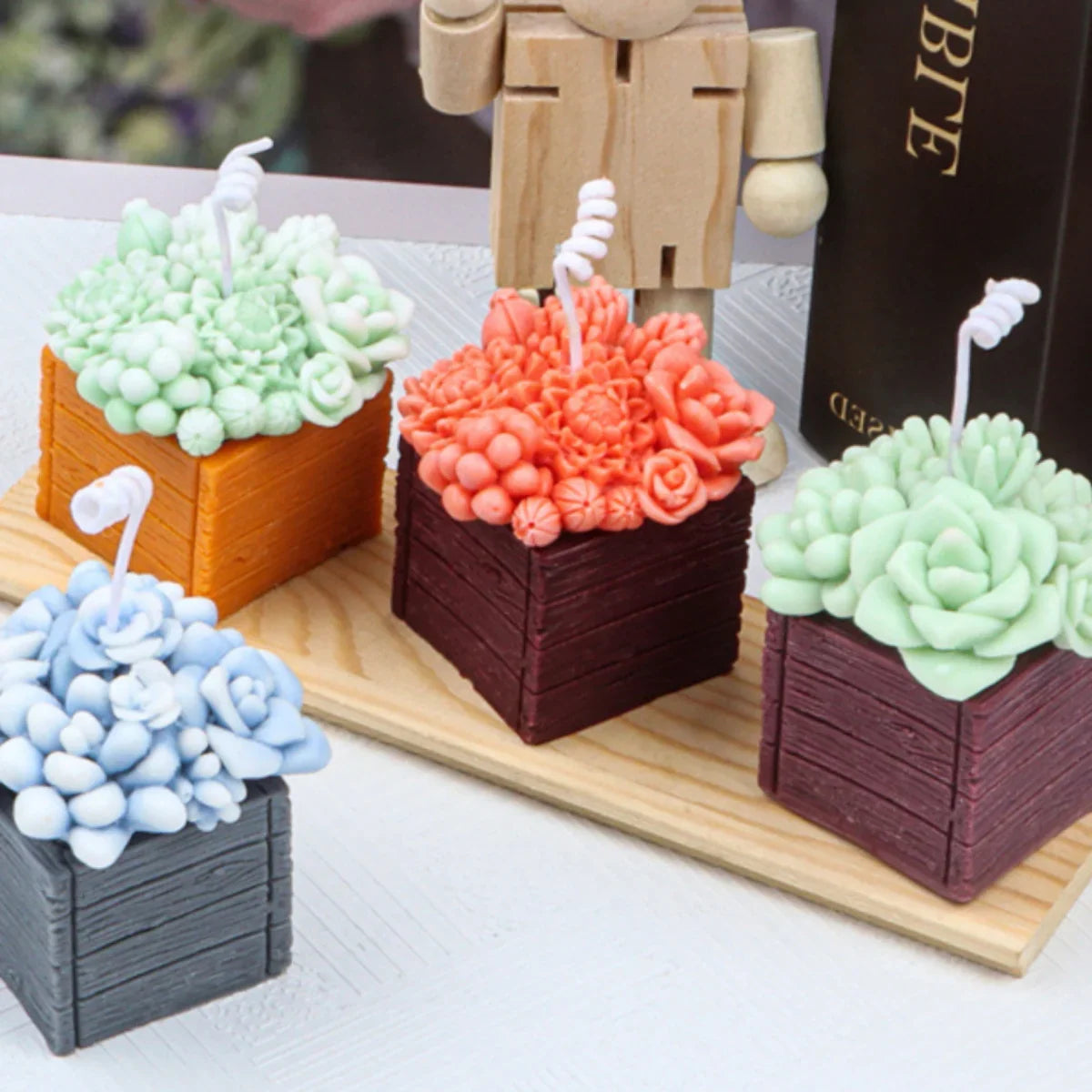 Scented Flower Soap Candles