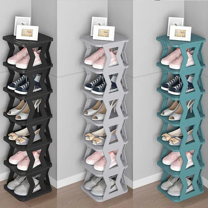 Shoe Shelf Multi-layer Home Door Strong Narrow Small Gap Into The Door Shoe Cabinet Multi-functional Shoe Storage Rack