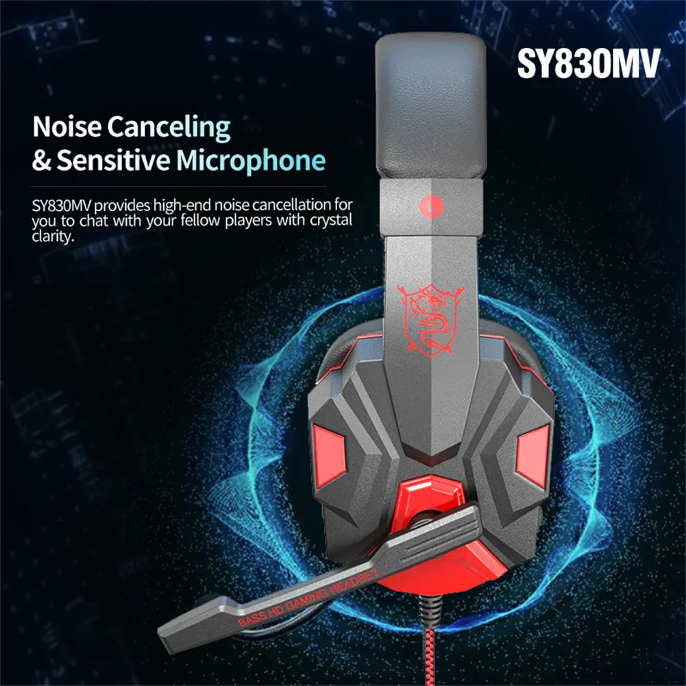 SY830MV HD Cool Lighting Headphones