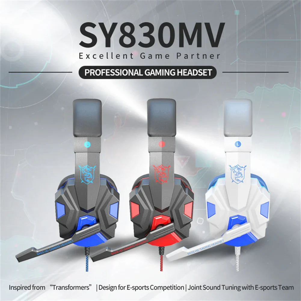 SY830MV HD Cool Lighting Headphones