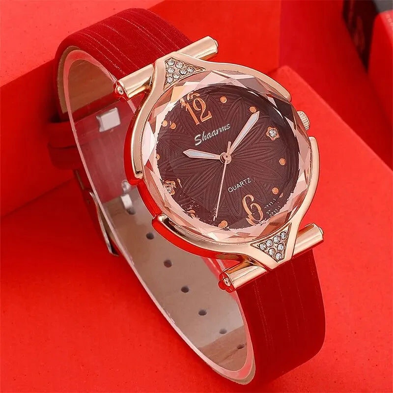 Elegant Leather Watch Set