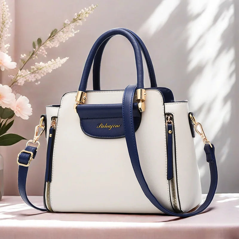 Premium White and Navy bag