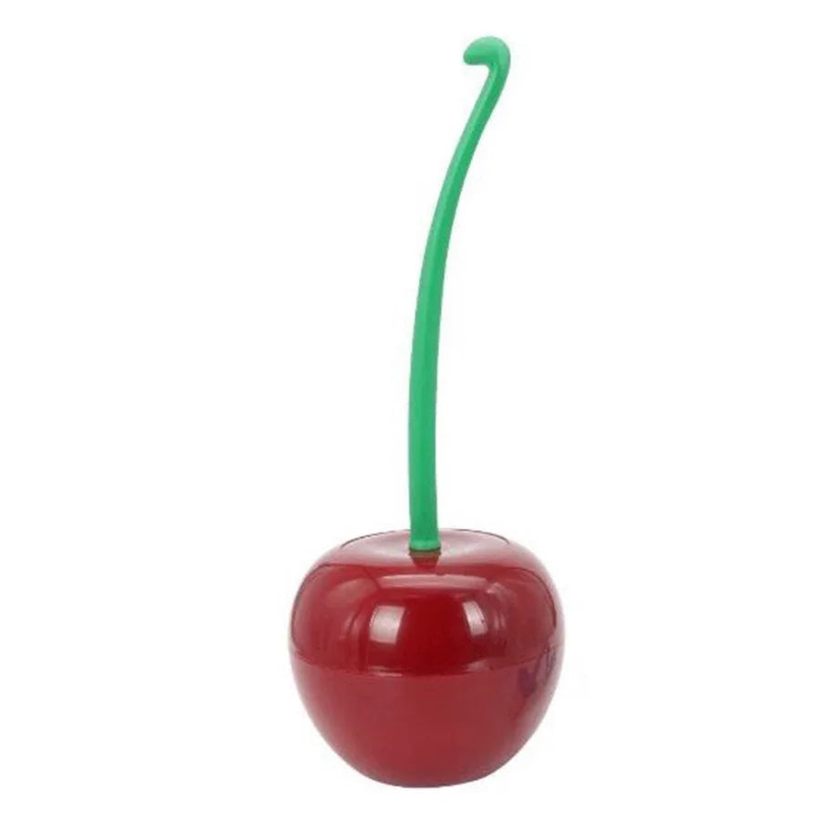 Red Toilet brush toilet holder bathroom accessories Creative Lovely Cherry Shape Lavatory Brush Toilet Brush Holder Set