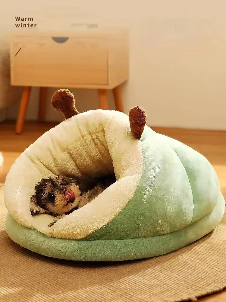 Soft Dog Bed Sofa Warm Plush Pet Kennel for Small Medium Dogs Cats Teddy Sleeping Nest Cozy Puppy Cave House Dog Accessories