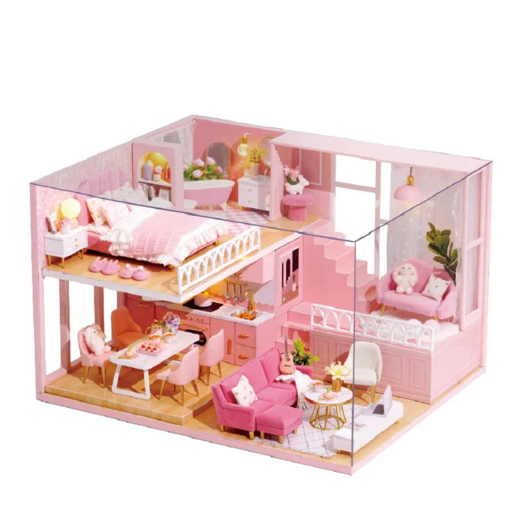 Handmade Wooden dollhouse kit