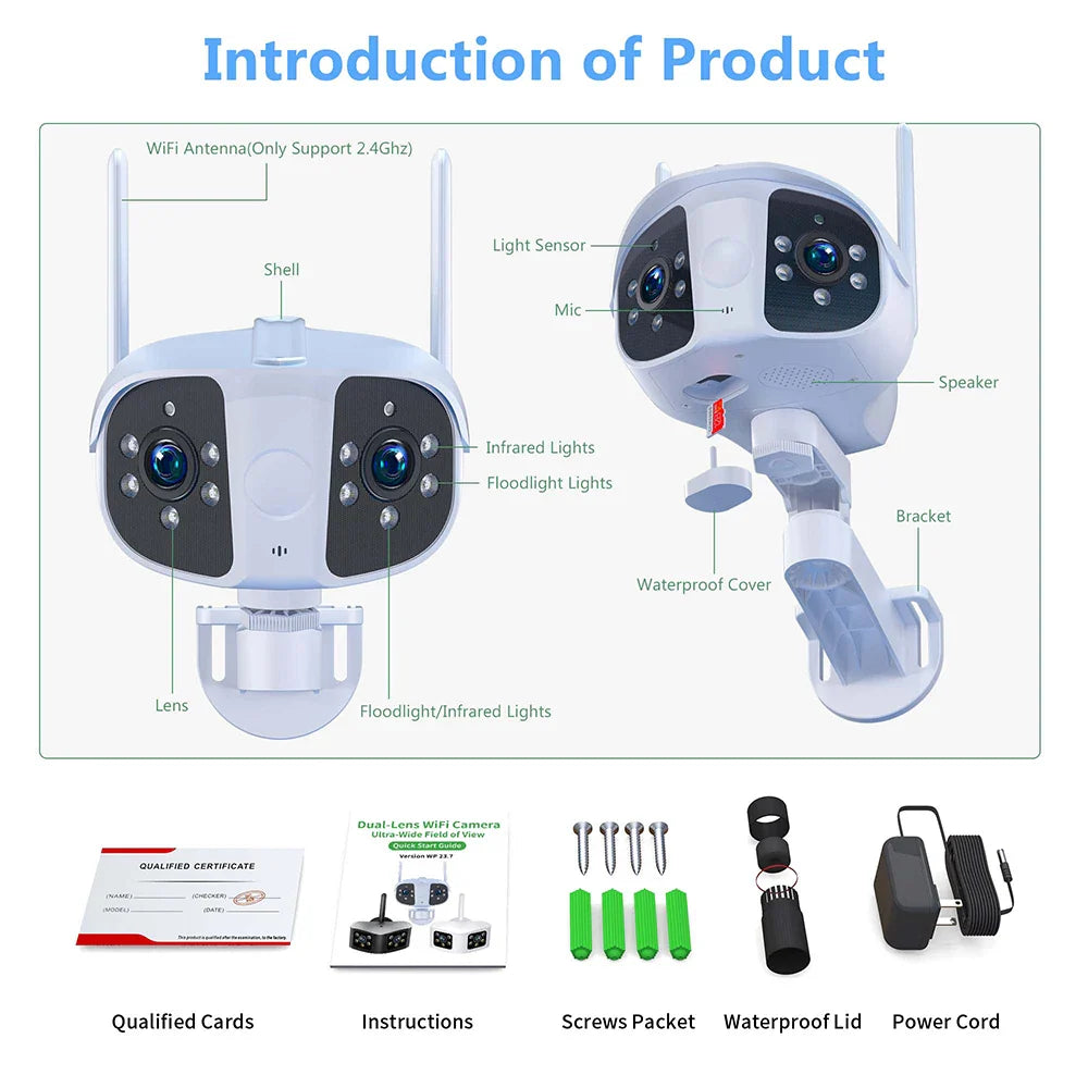 HD Panoramic AI Camera