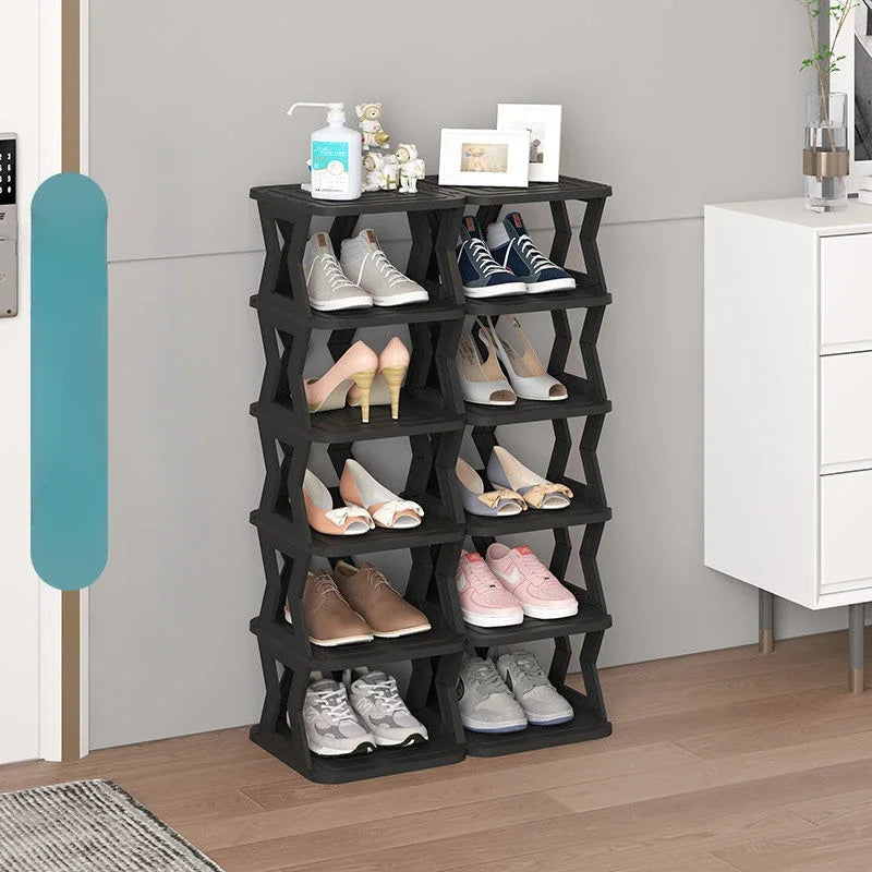 Shoe Shelf Multi-layer Home Door Strong Narrow Small Gap Into The Door Shoe Cabinet Multi-functional Shoe Storage Rack