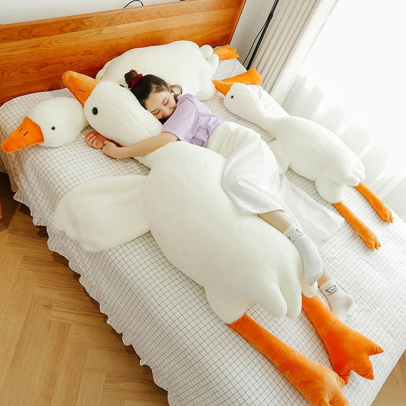 160cm-190cm Lovely Big White Goose Pillow