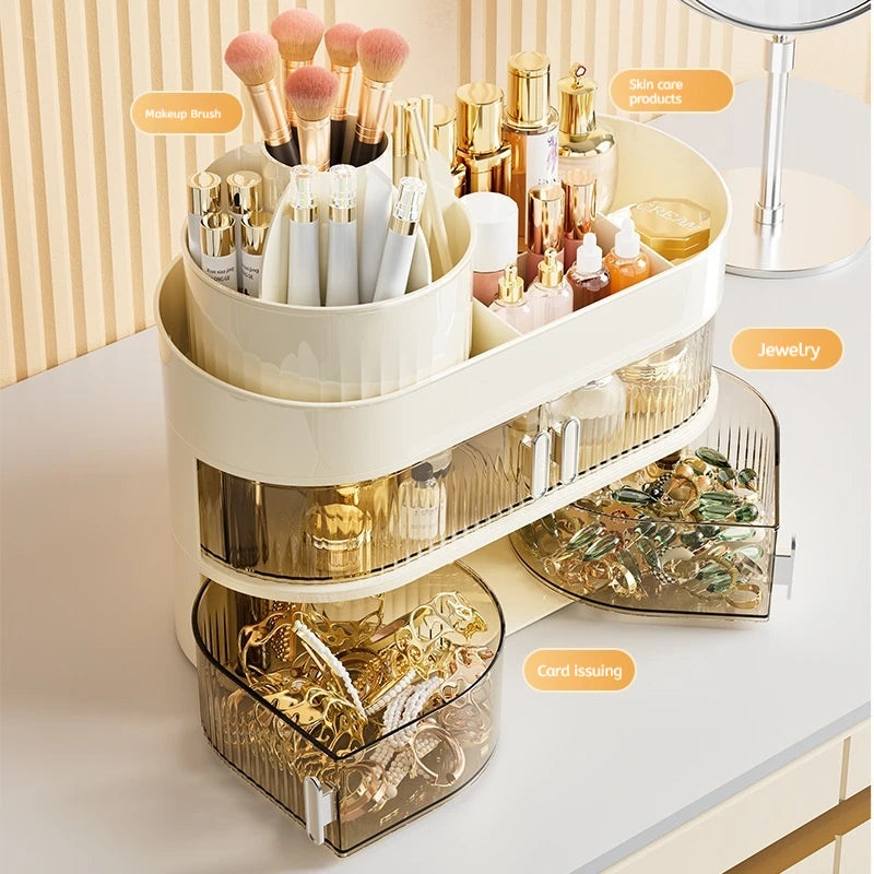 Cream Dressing Table Organiser