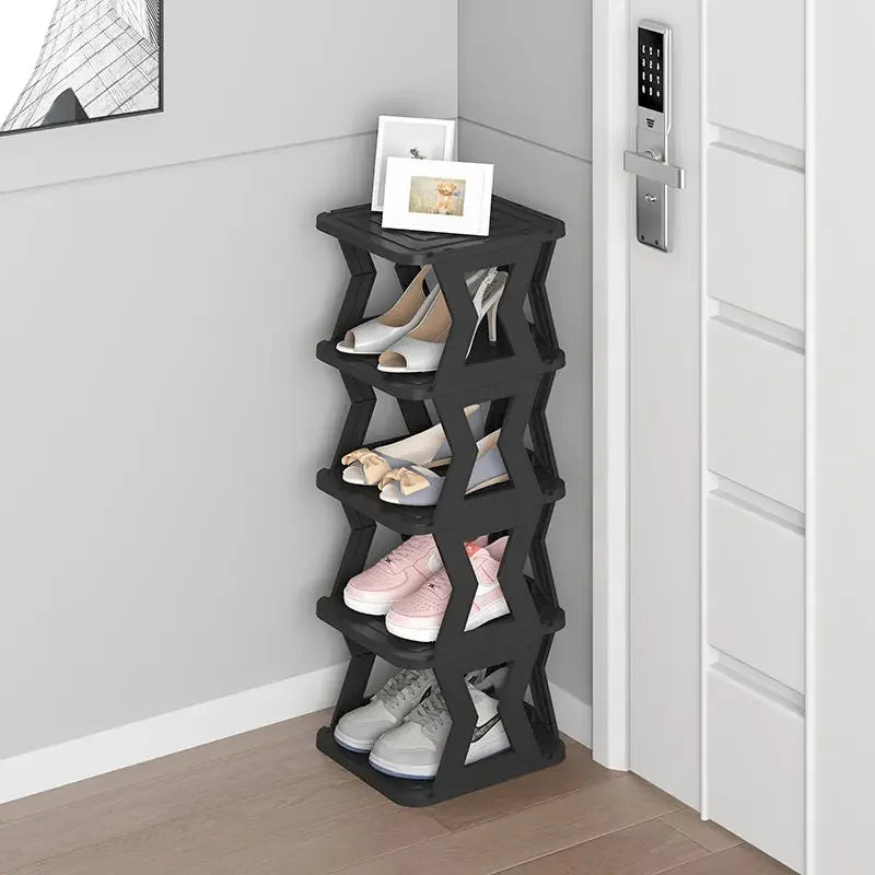 Shoe Shelf Multi-layer Home Door Strong Narrow Small Gap Into The Door Shoe Cabinet Multi-functional Shoe Storage Rack