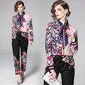 Designer Runway Floral Suit